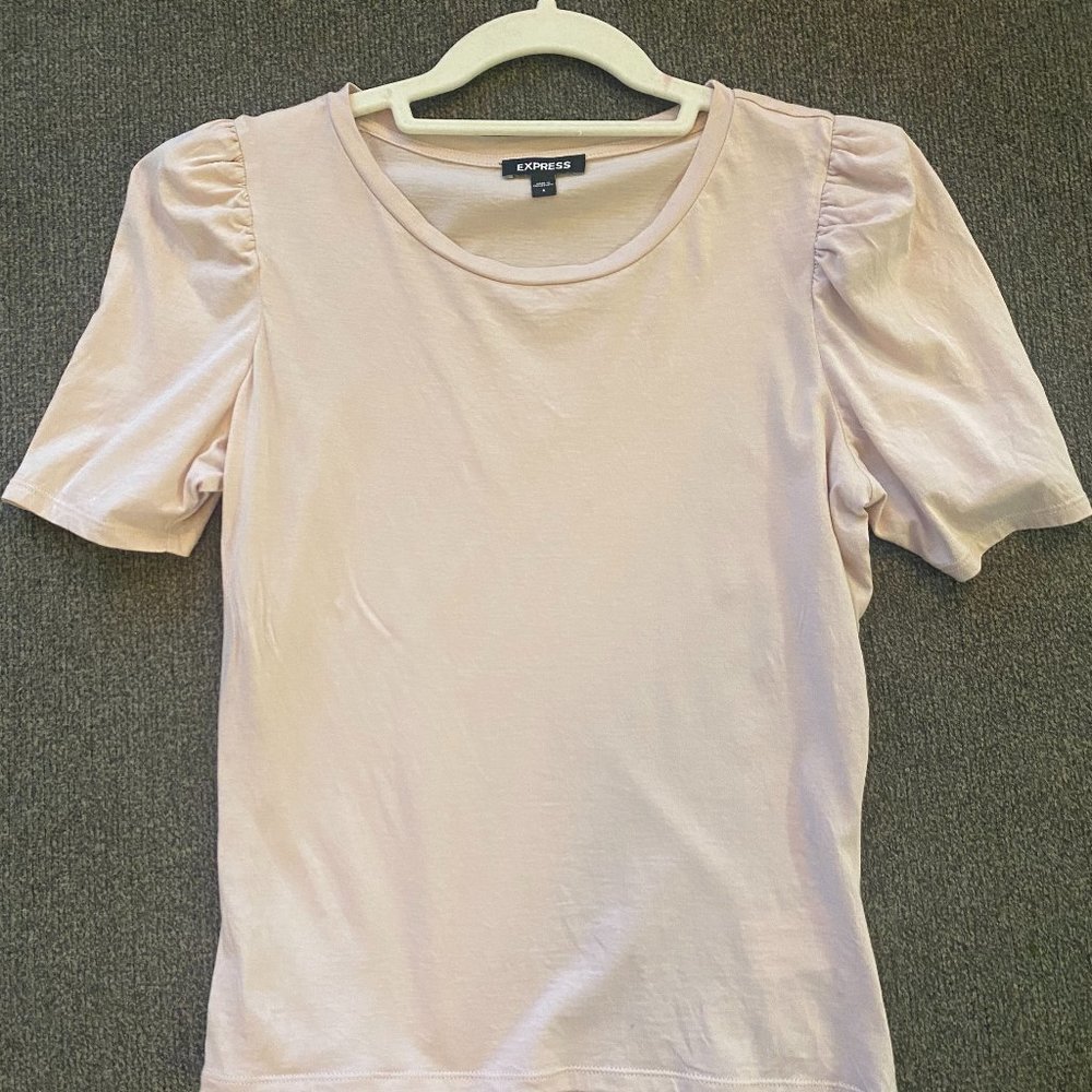 Cream shirt with shoulder pads